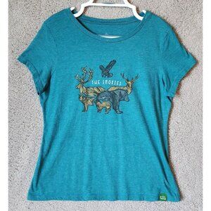 Wild Tribute 4 The Parks Women's S/S Shirt Great Smoky Mountains "The Smokies" L